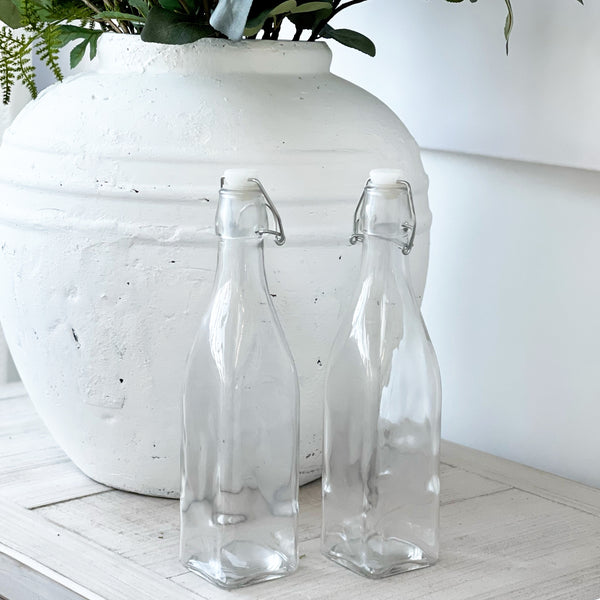 Pair of Pantry Glass Water Bottles