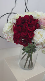 Signature  ' Love ' Rose and Hydrangea Faux Flower Arrangement