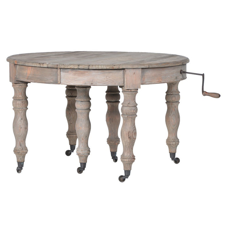 Natural Reclaimed Oval Extending Dining Table - up to 10 Seats