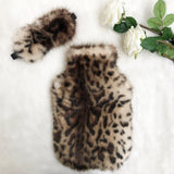 Leopard Print Luxe Faux Fur Hot Water Bottle - Options Available