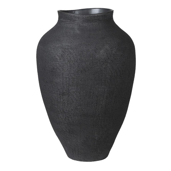 Black Textured Finish Vase