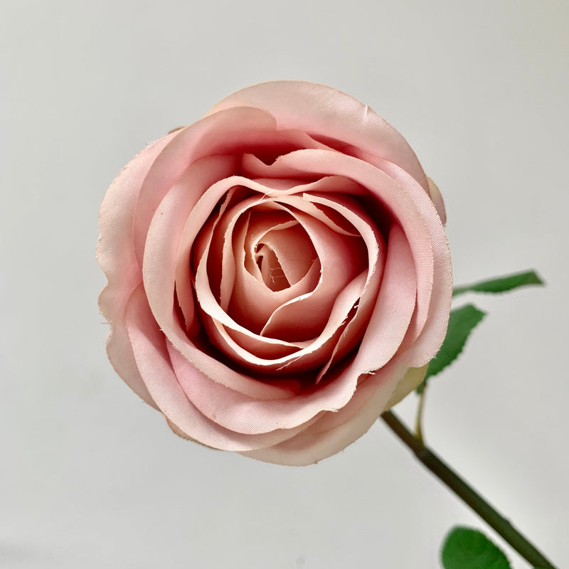 Soft Pink Vienna Faux Rose Stem