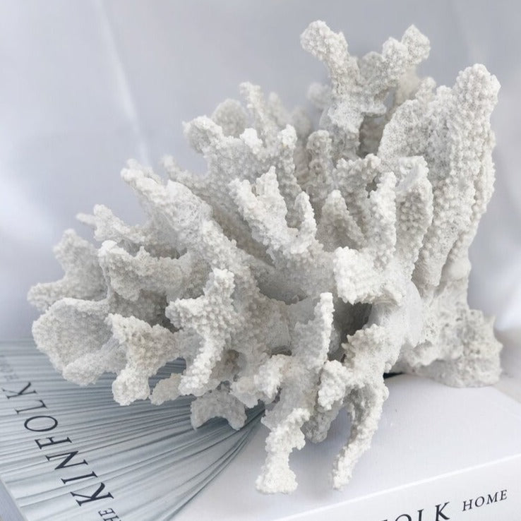 White Faux Coral Decoration
