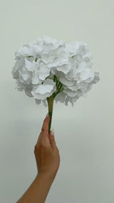Signature Faux Pure White Wedding Hydrangea Stem