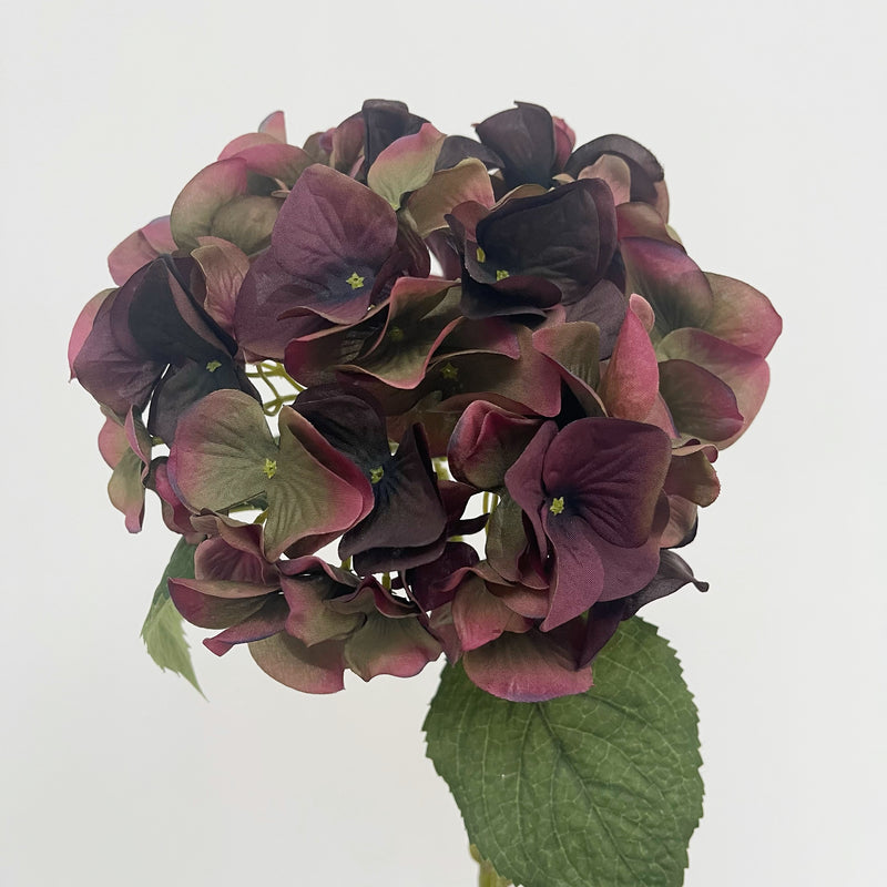 Fig and Olive Faux Hydrangea