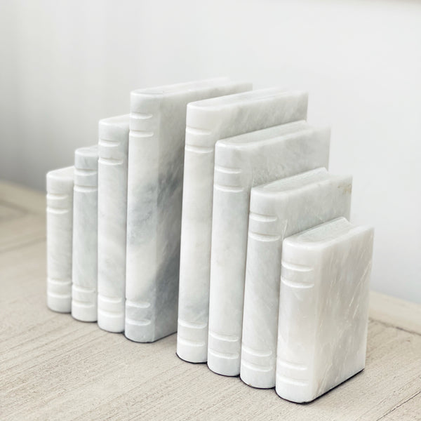 Solid Marble Book Bookends