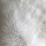 White Luxe Faux Fur Throw